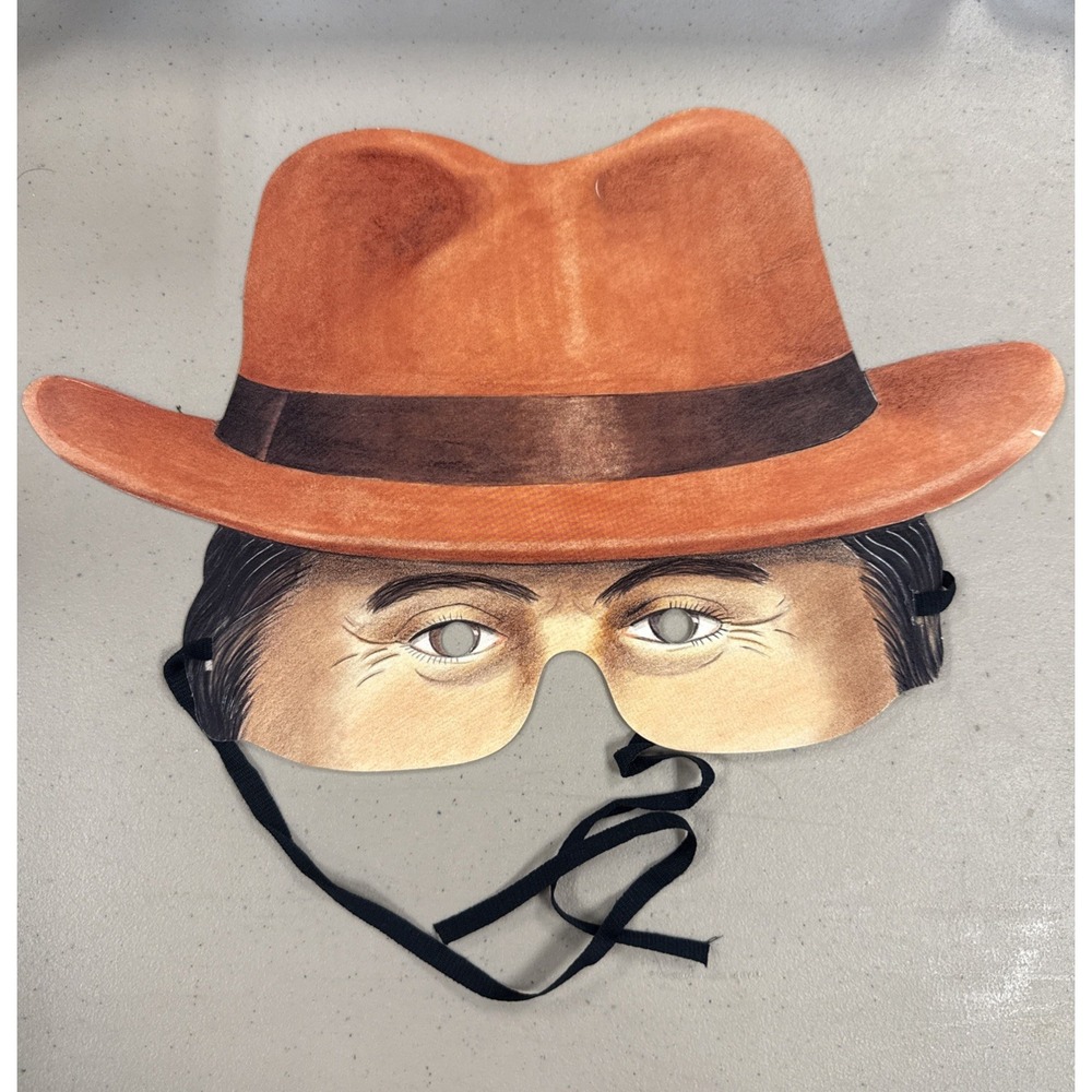 Vintage Paper Masters ROARING TWENTIES Mask Fedora party